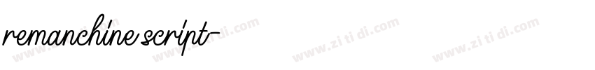 remanchine script字体转换